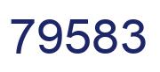 Número 79583 imagen azul