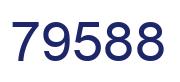 Number 79588 blue image