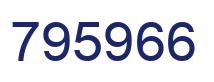Number 795966 blue image