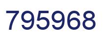 Number 795968 blue image