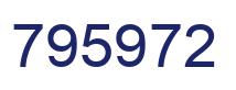 Number 795972 blue image