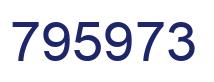 Number 795973 blue image