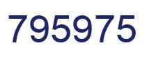 Number 795975 blue image