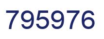 Number 795976 blue image