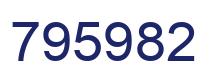 Number 795982 blue image