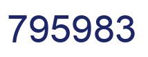 Number 795983 blue image