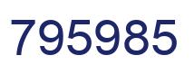Number 795985 blue image