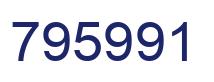 Number 795991 blue image