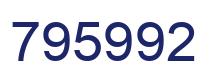 Number 795992 blue image