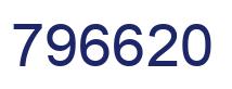 Number 796620 blue image