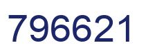 Number 796621 blue image