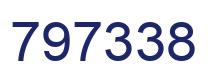 Number 797338 blue image