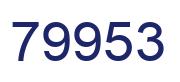Número 79953 imagen azul