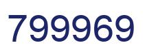 Número 799969 imagen azul
