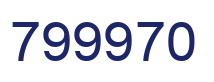 Number 799970 blue image
