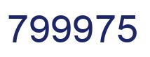 Number 799975 blue image
