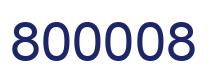 Number 800008 blue image