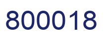 Number 800018 blue image