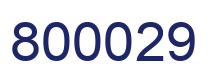 Number 800029 blue image