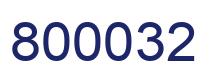 Number 800032 blue image