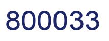 Number 800033 blue image