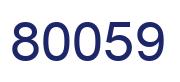 Number 80059 blue image