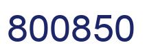 Número 800850 imagen azul