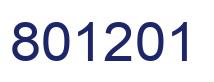 Number 801201 blue image