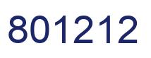 Número 801212 imagen azul