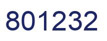 Number 801232 blue image