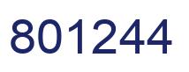 Número 801244 imagen azul