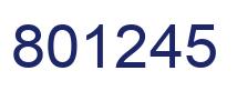 Número 801245 imagen azul