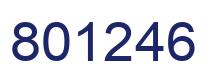 Número 801246 imagen azul