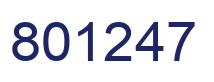 Número 801247 imagen azul