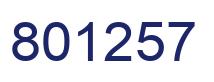 Número 801257 imagen azul