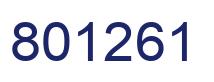 Número 801261 imagen azul