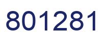 Number 801281 blue image