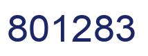 Number 801283 blue image
