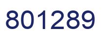 Number 801289 blue image