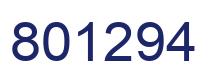 Número 801294 imagen azul