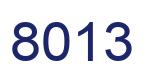 Número 8013 imagen azul