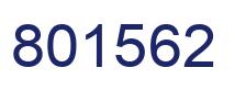 Number 801562 blue image