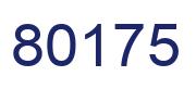 Number 80175 blue image