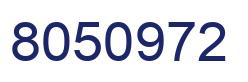 Number 8050972 blue image