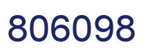Number 806098 blue image