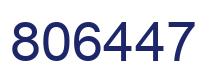Número 806447 imagen azul
