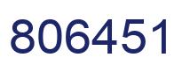 Número 806451 imagen azul