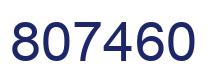 Number 807460 blue image