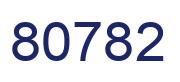 Número 80782 imagen azul