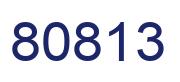Número 80813 imagen azul